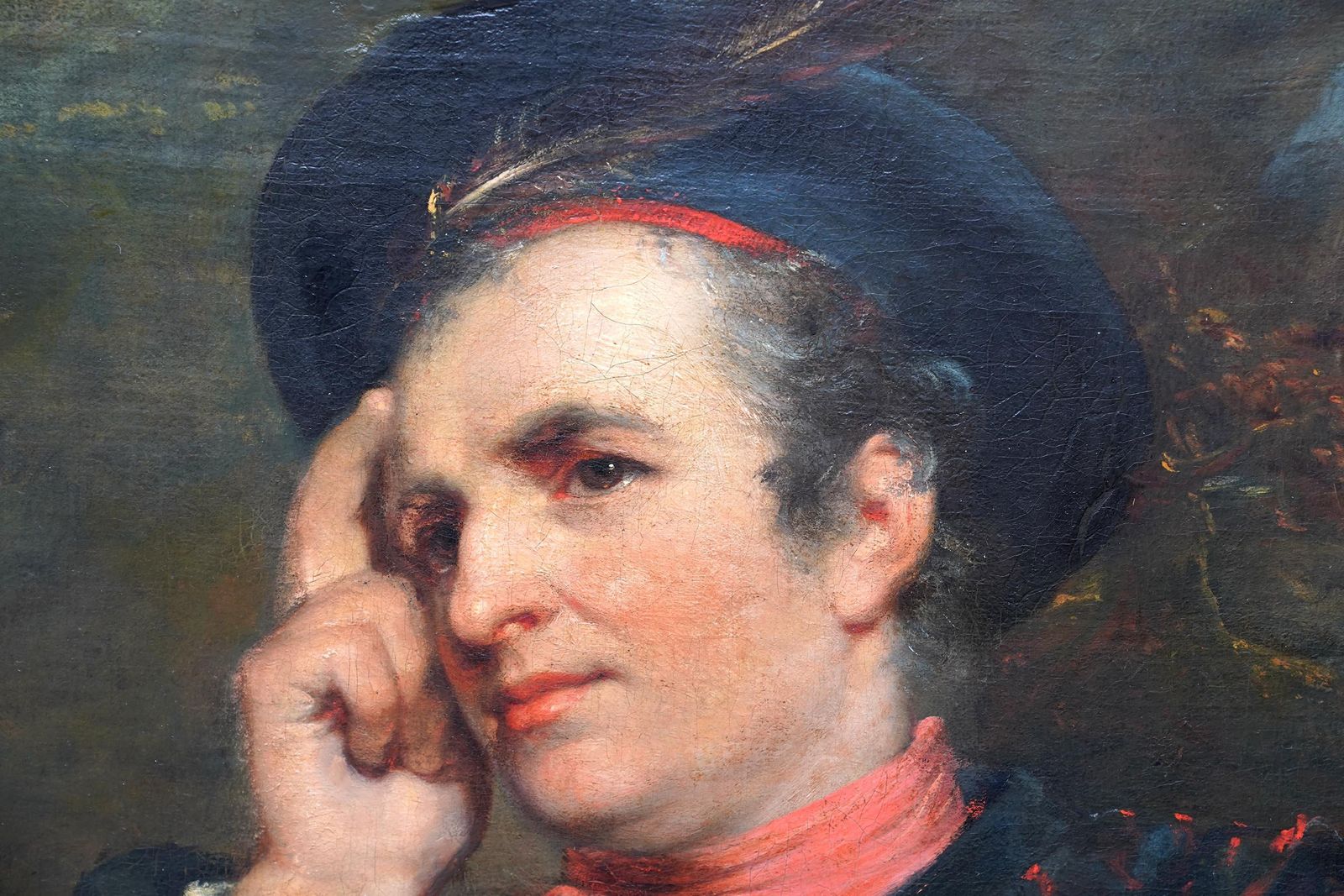 Portrait Of Gentleman In Traditional Scottish Dress Old Master Art Oil Painting photo 8152.0