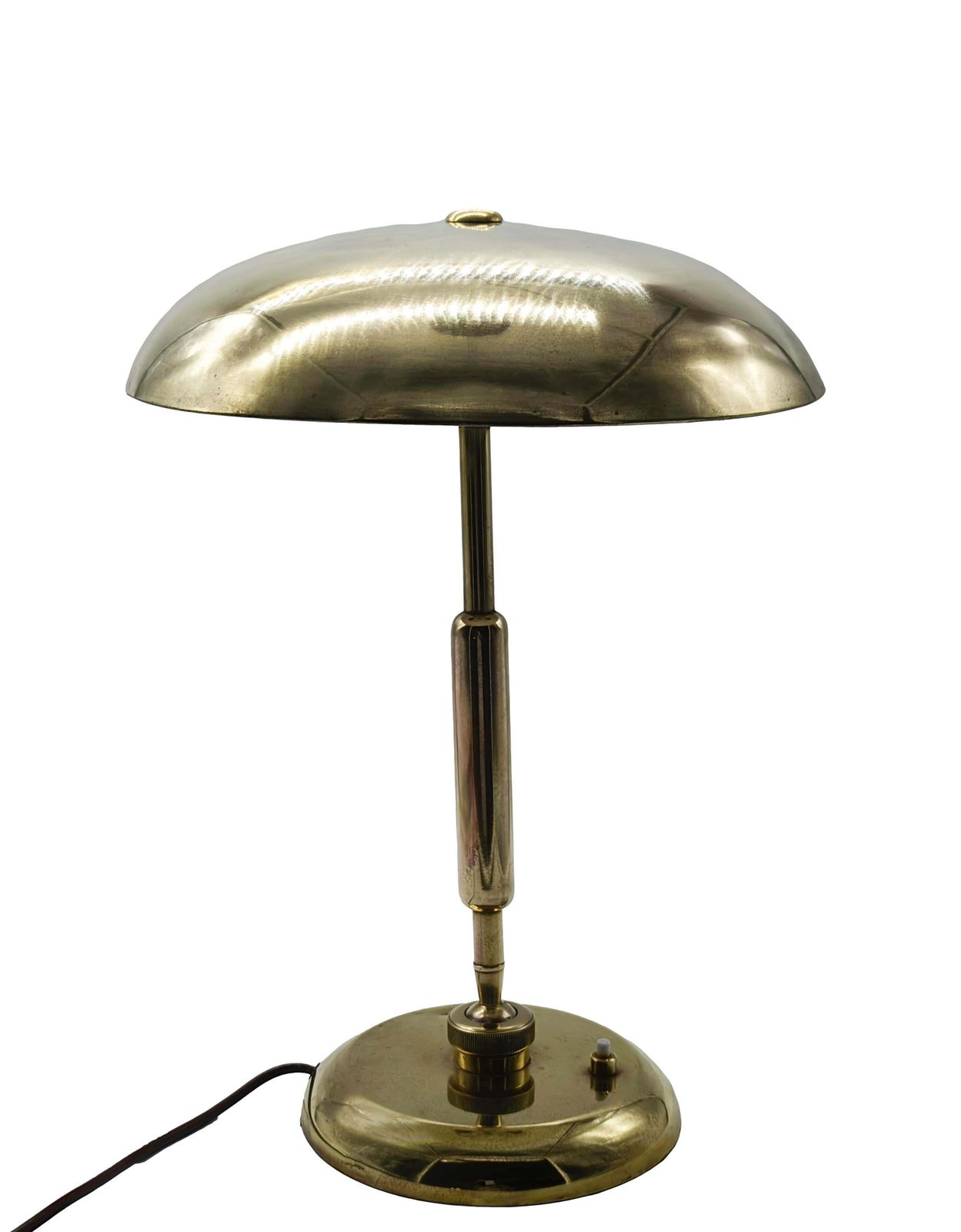Giovanni Michelucci Per Lariolux Lampada Da Tavolo In Ottone, Italia 1950s photo furniture