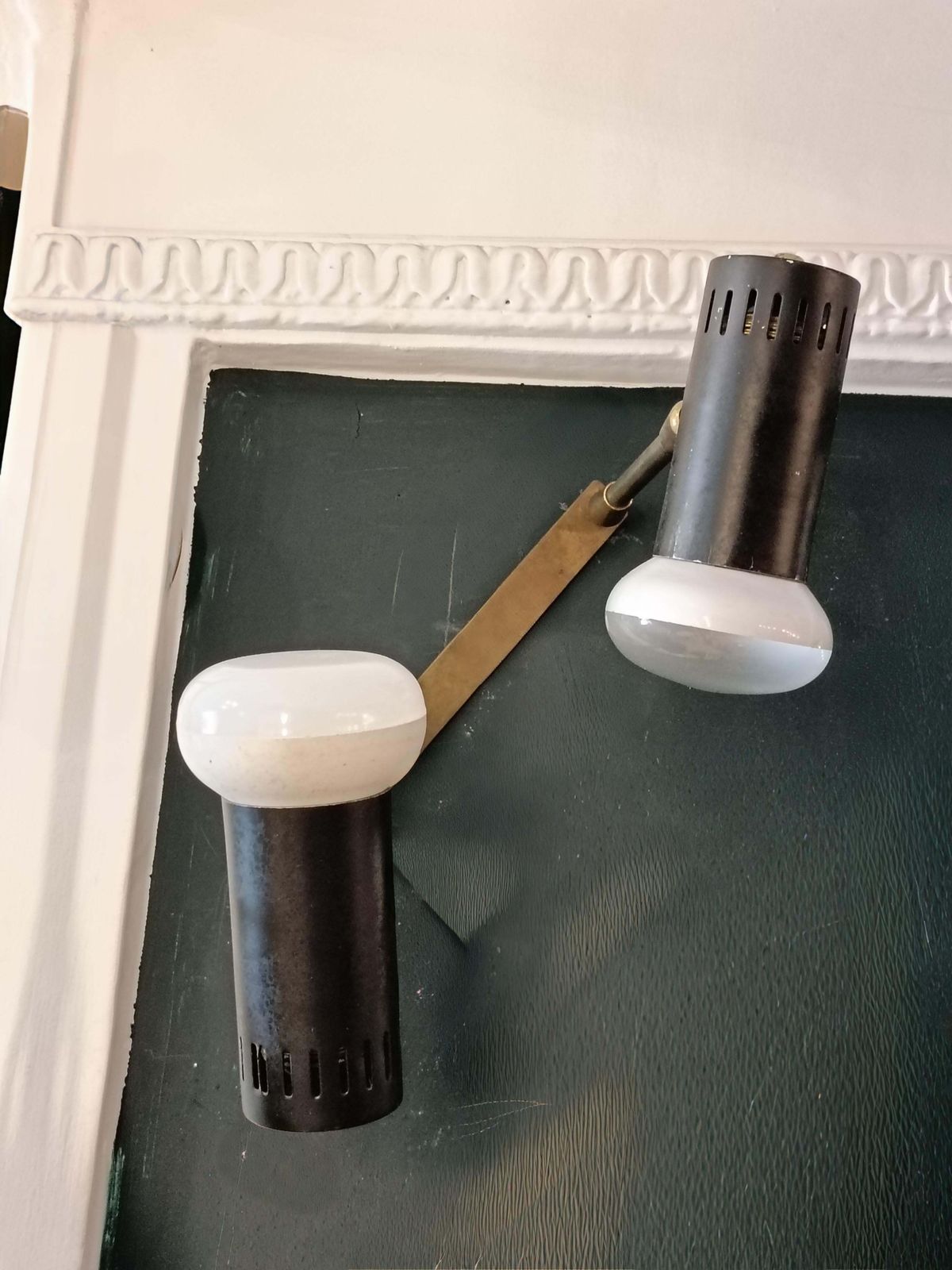 Wall Lamp With Two Adjustable Spotlights, Italy 1960s photo furniture