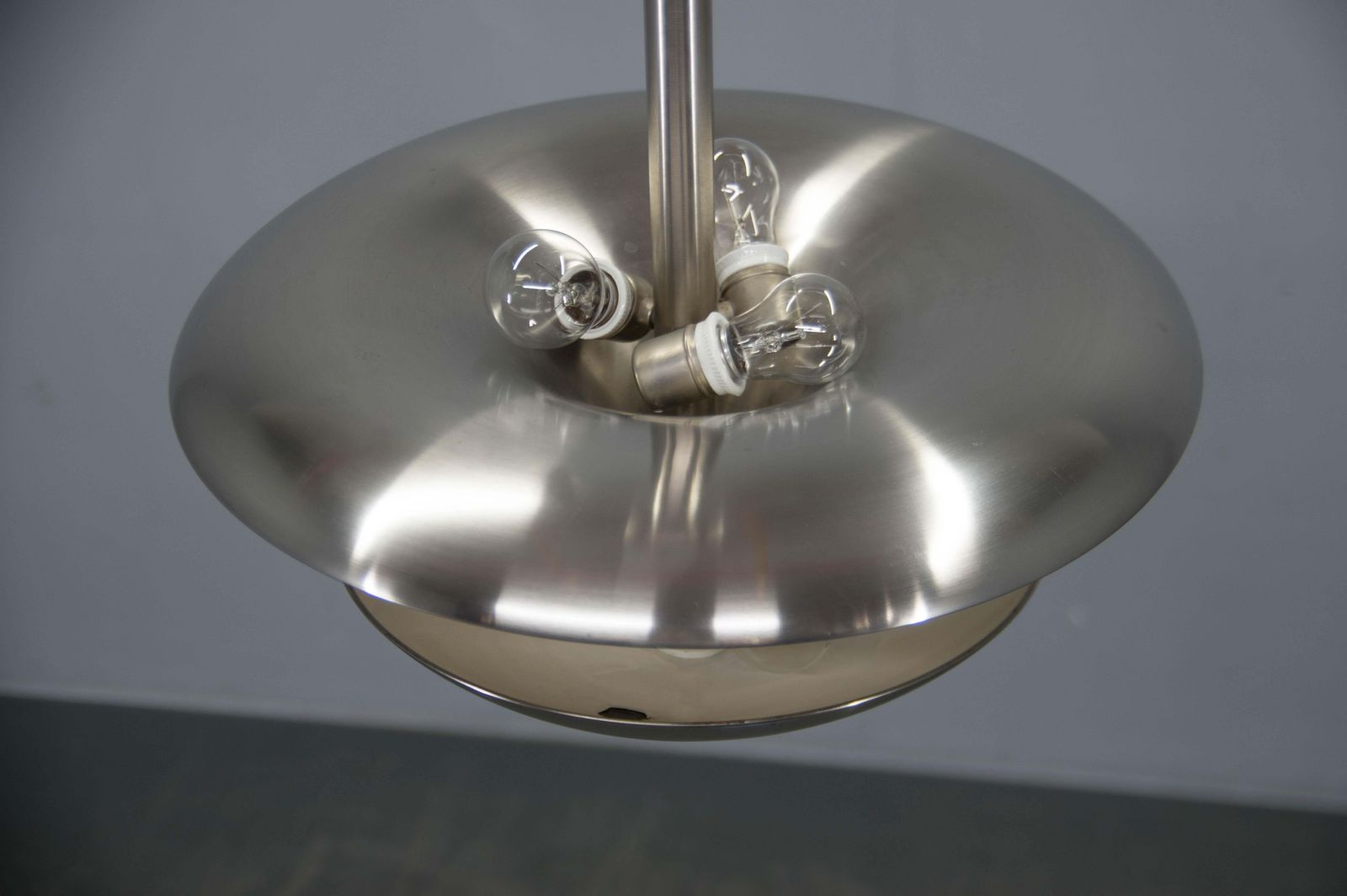 Lustre Bauhaus en nickel par Franta Anyz pour IAS, années 1920 photo buy