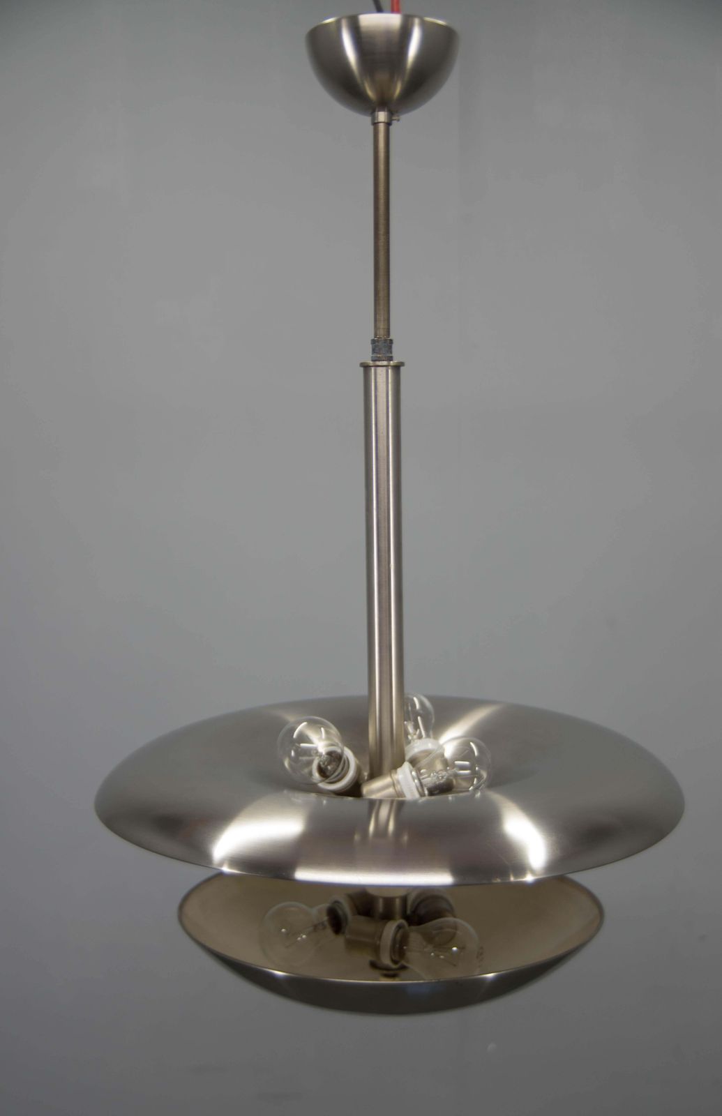 Bauhaus Nikkel Hanglamp Van Franta Anyz Voor IAS, jaren 1920 photo vintage