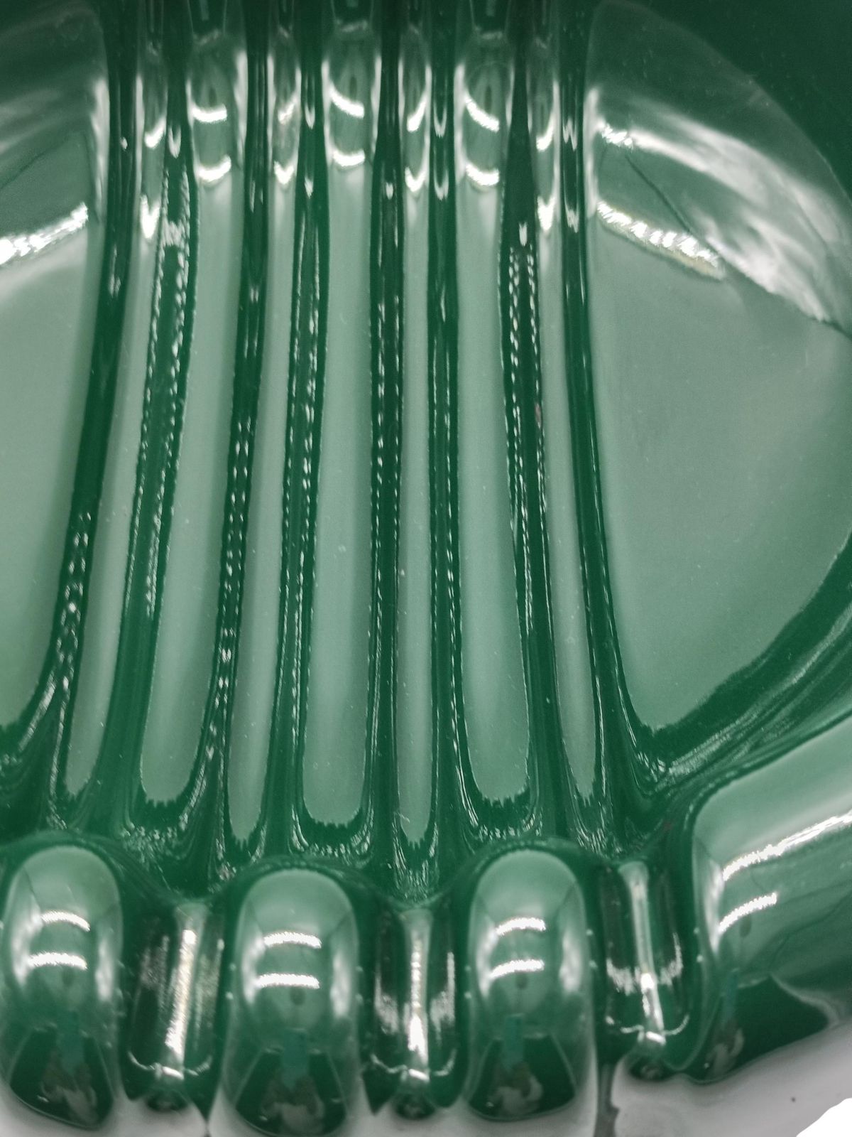Enzo Bioli For Il Picchio Centrotavola In Green Ceramic, Italy 1960s photo vinterior