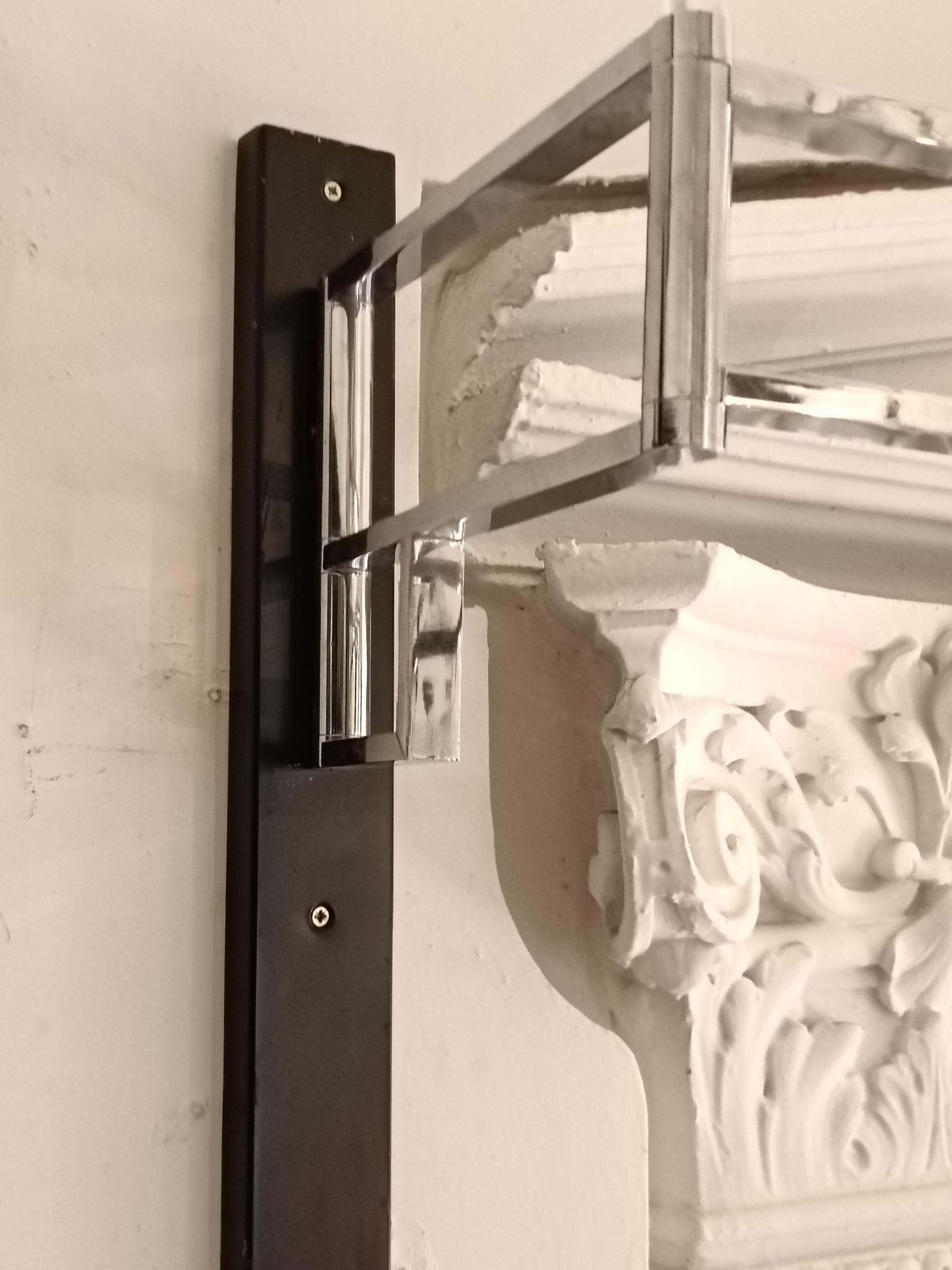 Goffredo Reggiani Articulated Steel Wall Lamp, Italy 1970s photo vintage