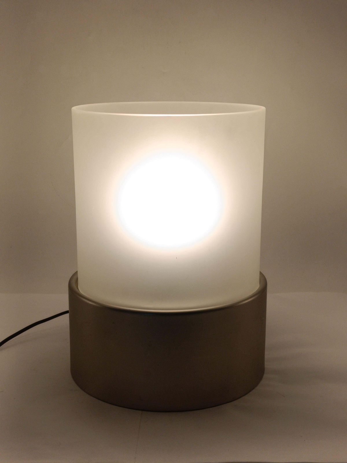 Cylindrical Diffused Light Table Lamp, Italy 1970s photo buy