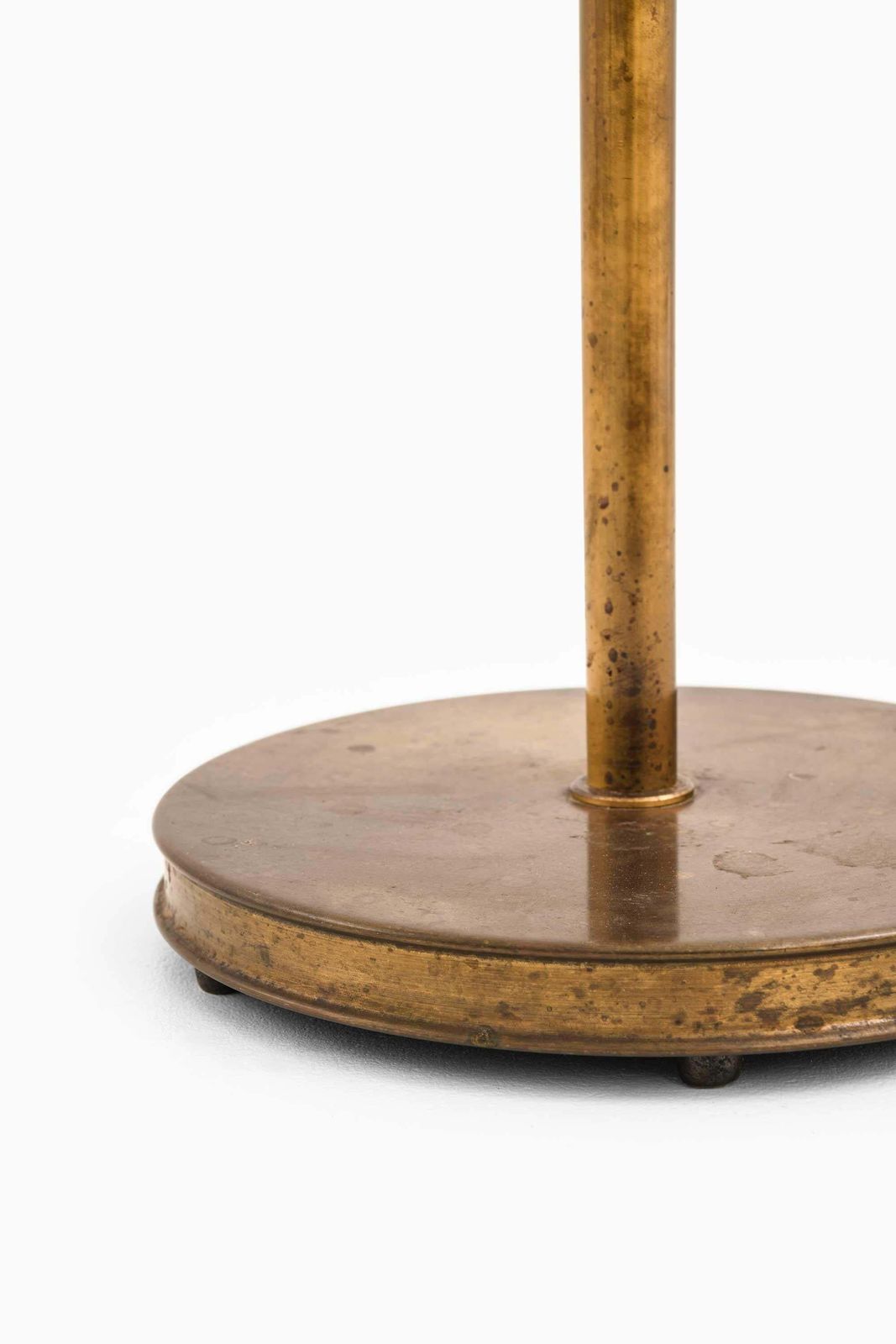 Josef Frank Brass, Silk Floor Lamp By Svenskt Tenn, 1960s photo for sale