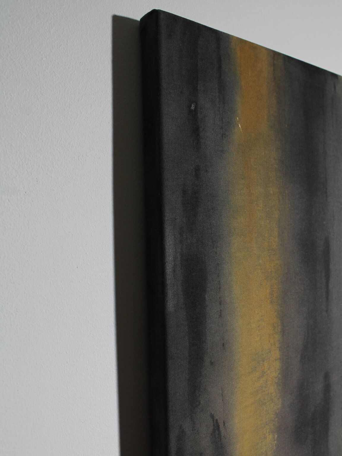 Vertical Organic Lines In Green And Yellow By Karina Savonenko, 80x120cm, Latvia, 2026 photo Art
