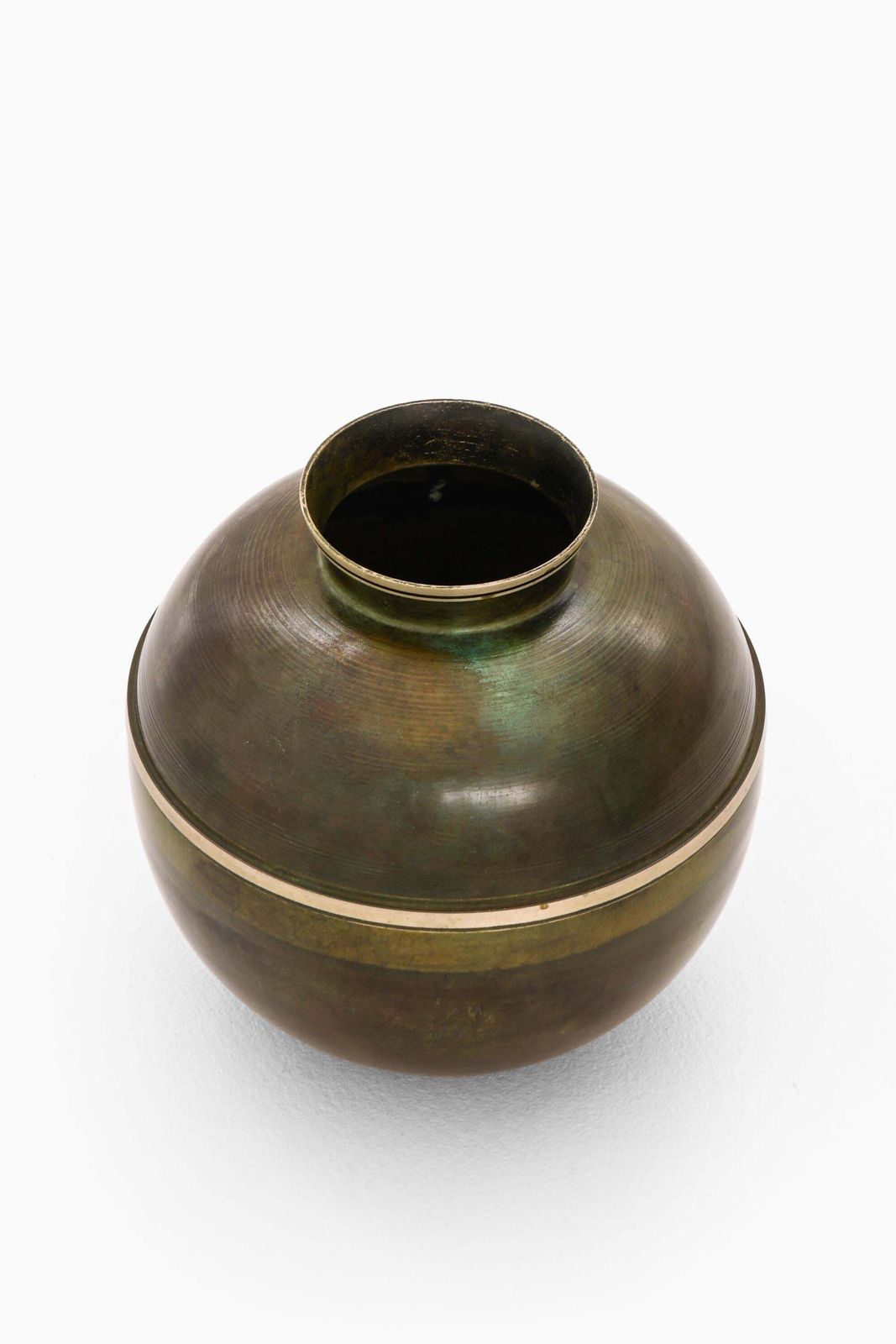 Art Deco Vase In Brass And Bronze By Birka Metall, 1930s photo 1818.0