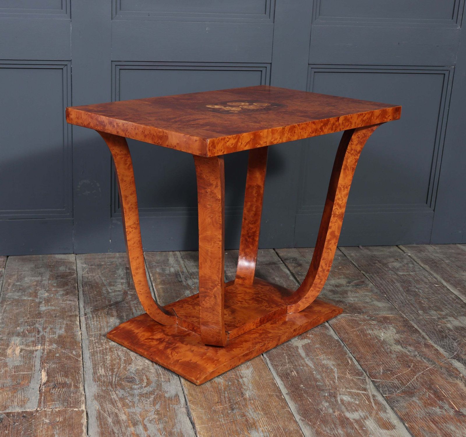 photo for sale French Art Deco Burr Yew Cocktail Table