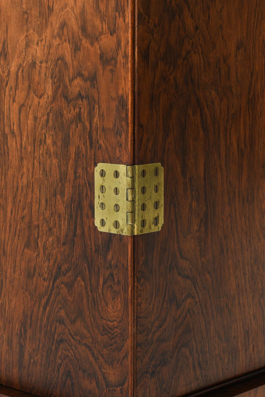 Cabinet Or Wardrobe In Brass And Rosewood By Palle Suenson, 1930s photo Furniture