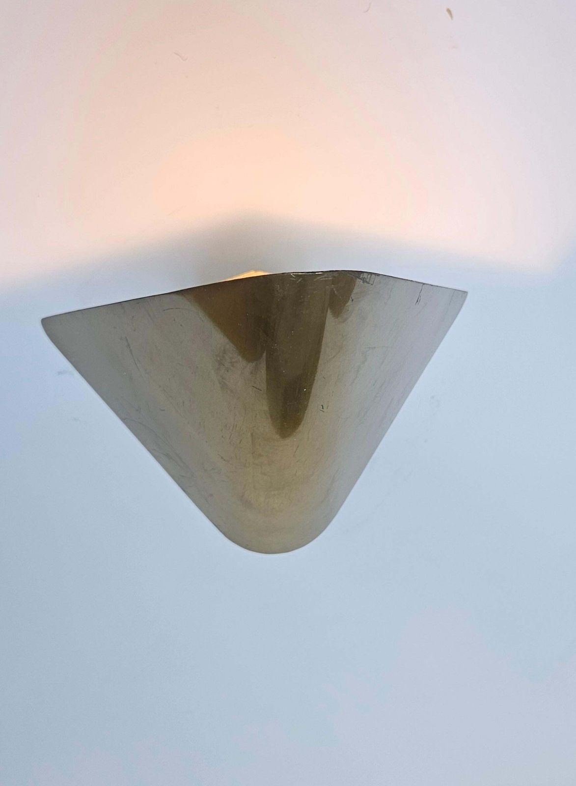 Luminaires Ensemble de six appliques murales mid-century en laiton, rares, Allemagne, années 1970 photo