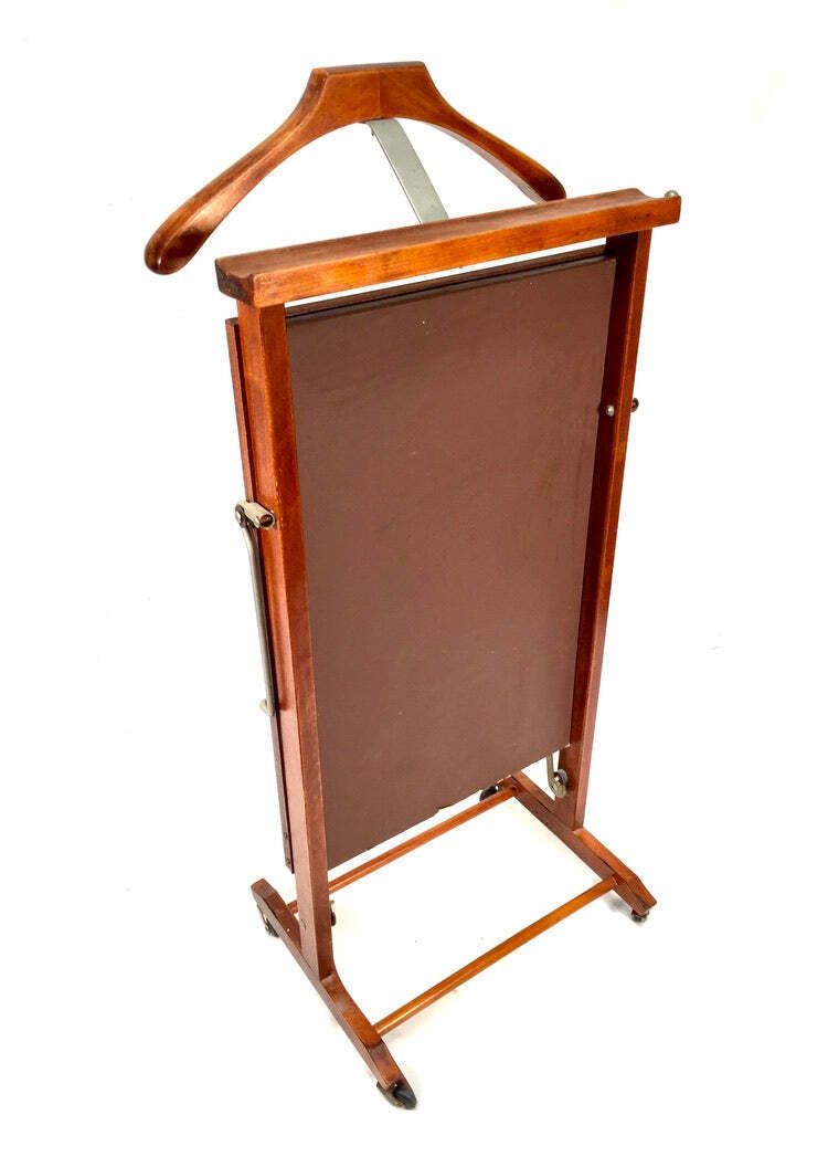 Antique Wooden Gentlemens Valet Stand & Trousers Press Mid 20th Century photo vintage
