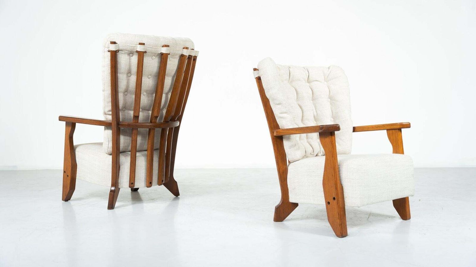 Pair Of Armchairs Monsieur/ Madame By Guillerme And Chambron For Votre Maison photo 10306.0