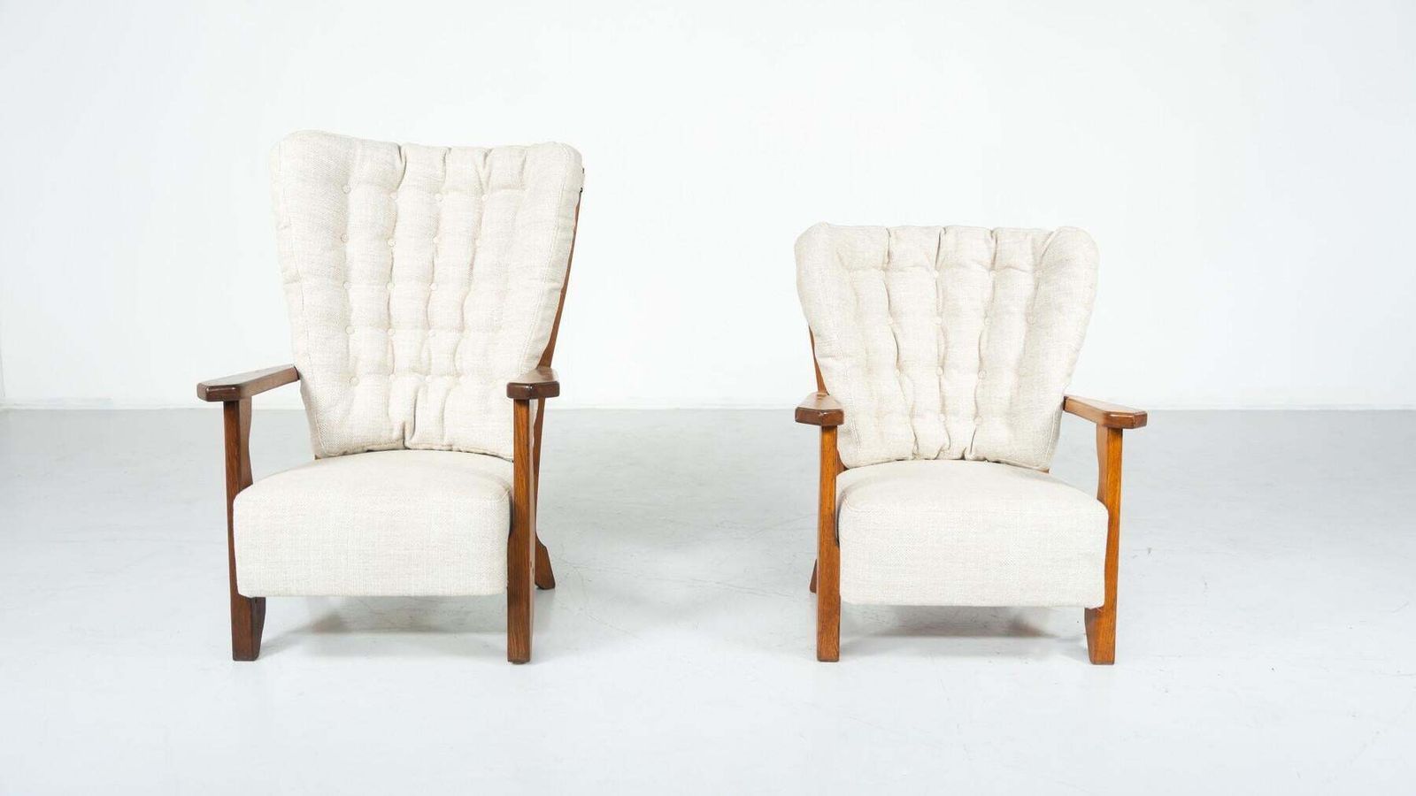Pair Of Armchairs Monsieur/ Madame By Guillerme And Chambron For Votre Maison photo buy