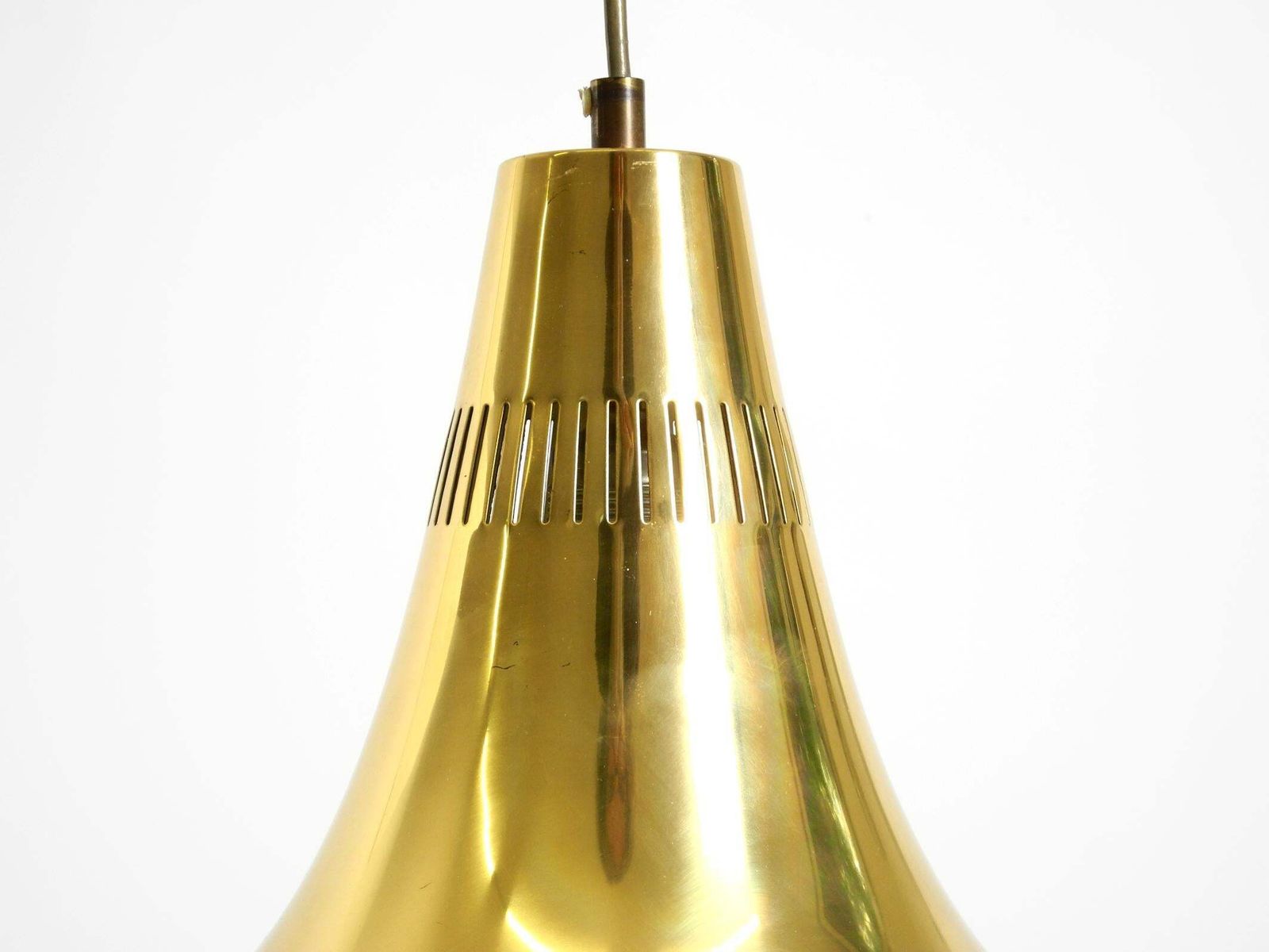 Verlichting Hans Agne Jakobsson messing hanglamp, model T 598, Markaryd, Zweden, jaren 1960 photo
