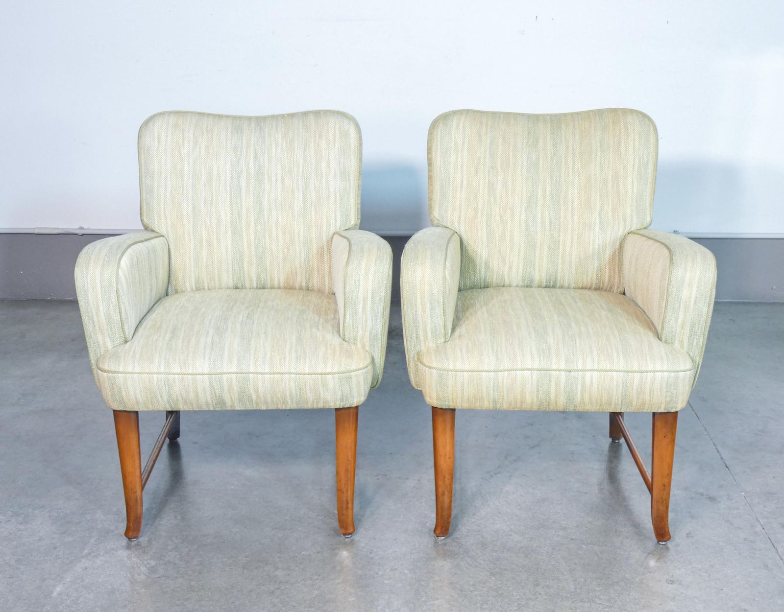 Pair Of Lounge Armchairs With Armrests, Design Pier Luigi Colli. 1950s photo Furniture