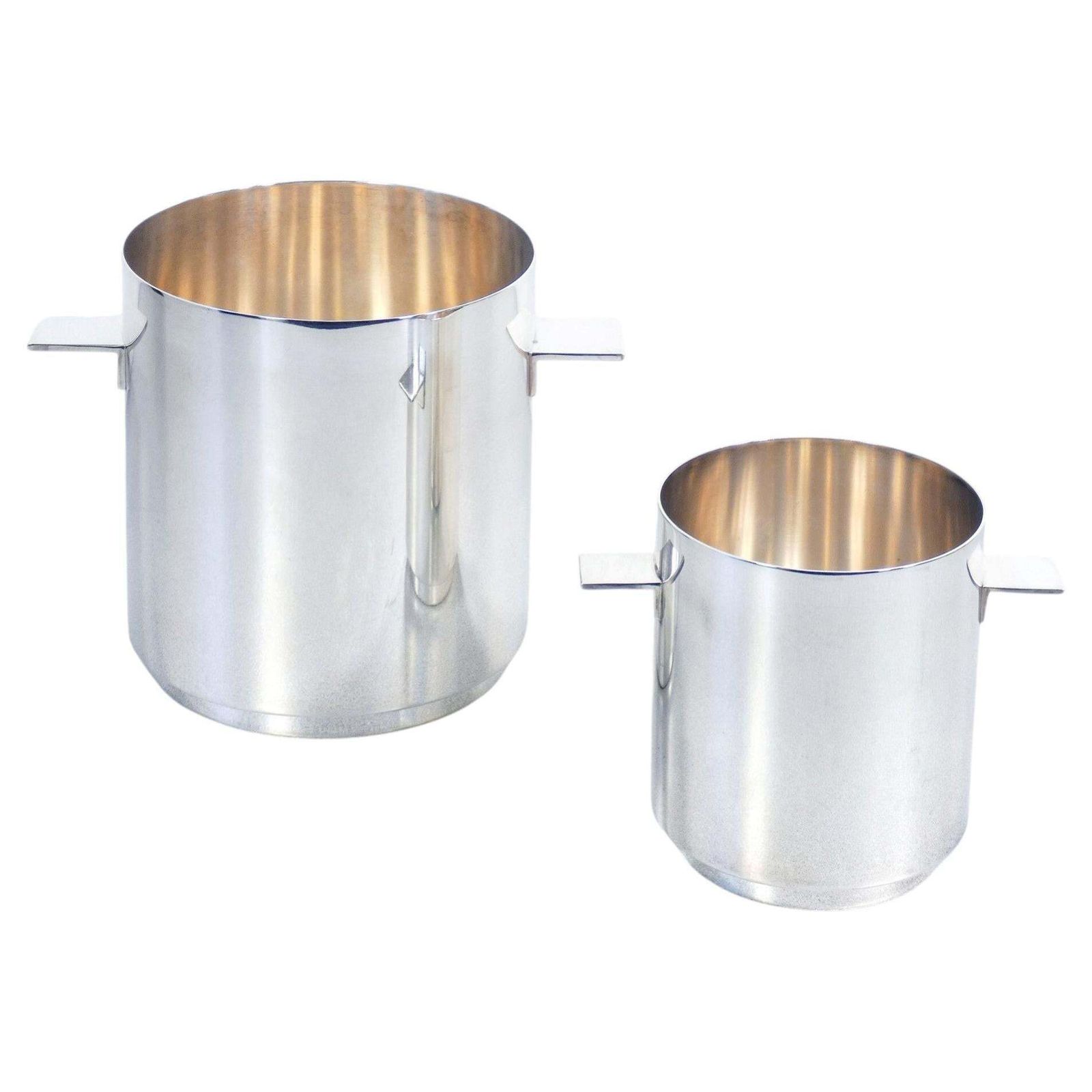 Pair Of Ice Buckets Design Lino Sabattini For Christofle