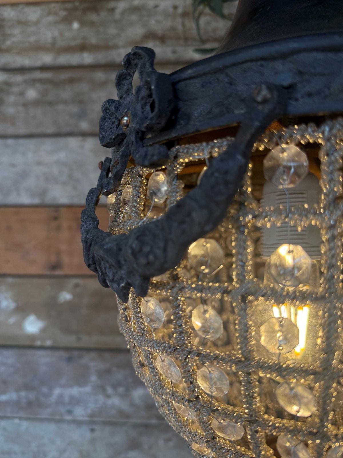 Small Acorn Chandelier, 1990s photo furniture