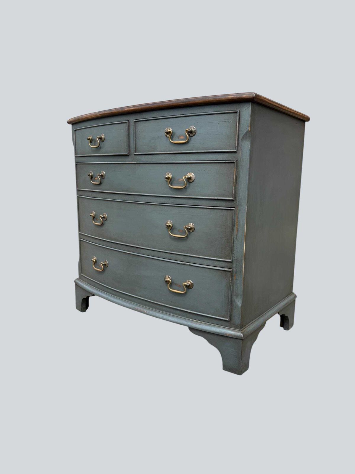 Antique Style Painted Chest Of Drawers 2 Over 3 Chest Of Drawers photo for sale
