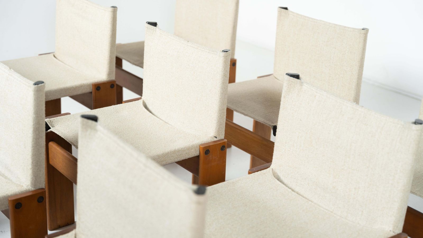 photo buy Set Of 12 Monk Dining Chairs By Afra & Tobia Scarpa For Molteni, 1970s