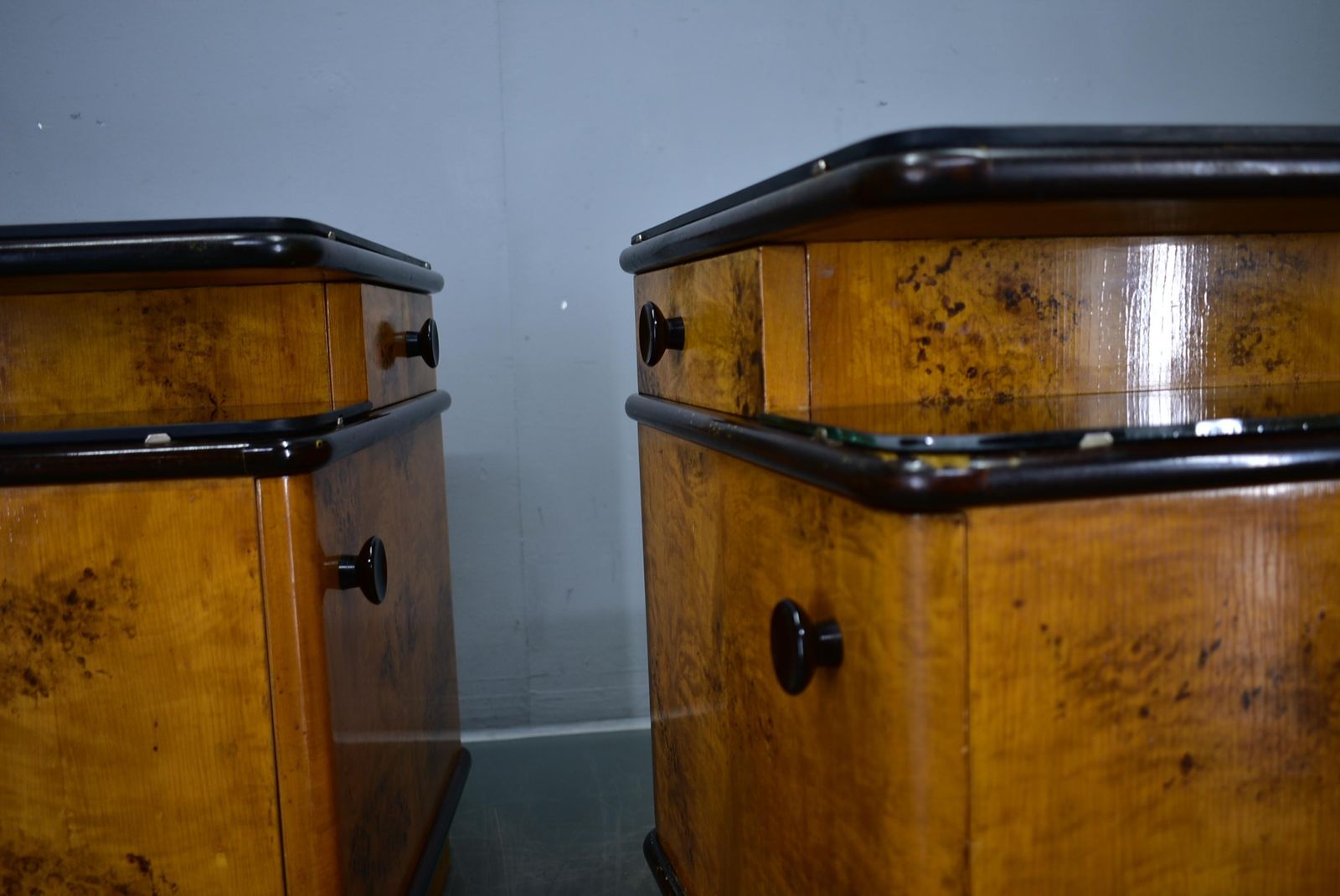 photo buy 1940s Set Of Bedside Tables By Jindrich Halabala, Czechoslovakia