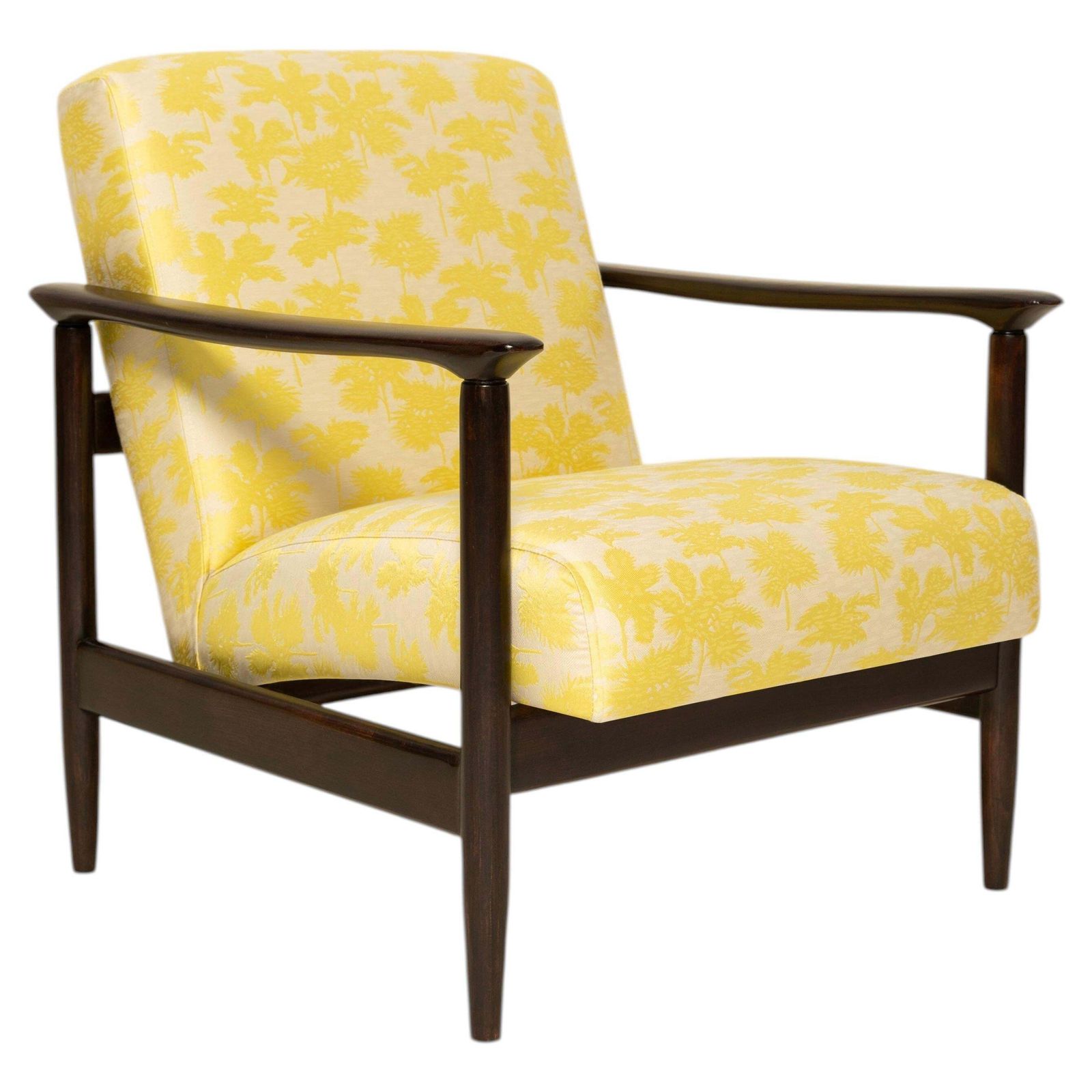 Mid Century Gfm 142 Armchair, Be Bop A Lula Jacquard, E. Homa, Europe, 1960