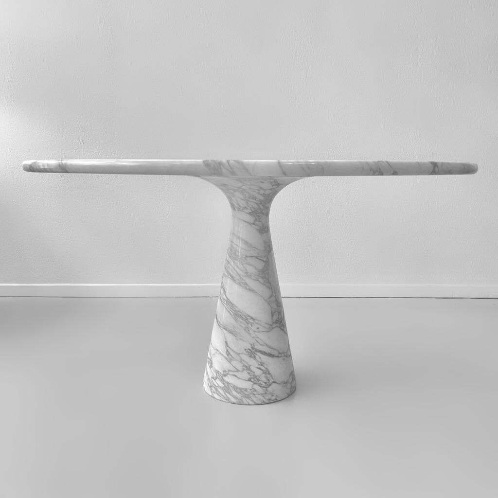 Angelo Mangiarotti M1 Arabescato Marble Dining Table By Skipper, Italy Ca. 1969 photo for sale