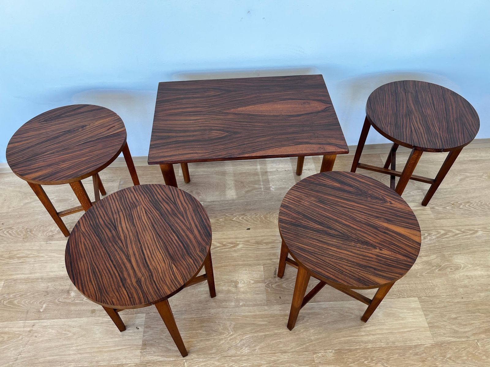 Set Of Rosewood Nesting Tables, Designed By Poul Hundevad, Denmark, 1960s photo for sale