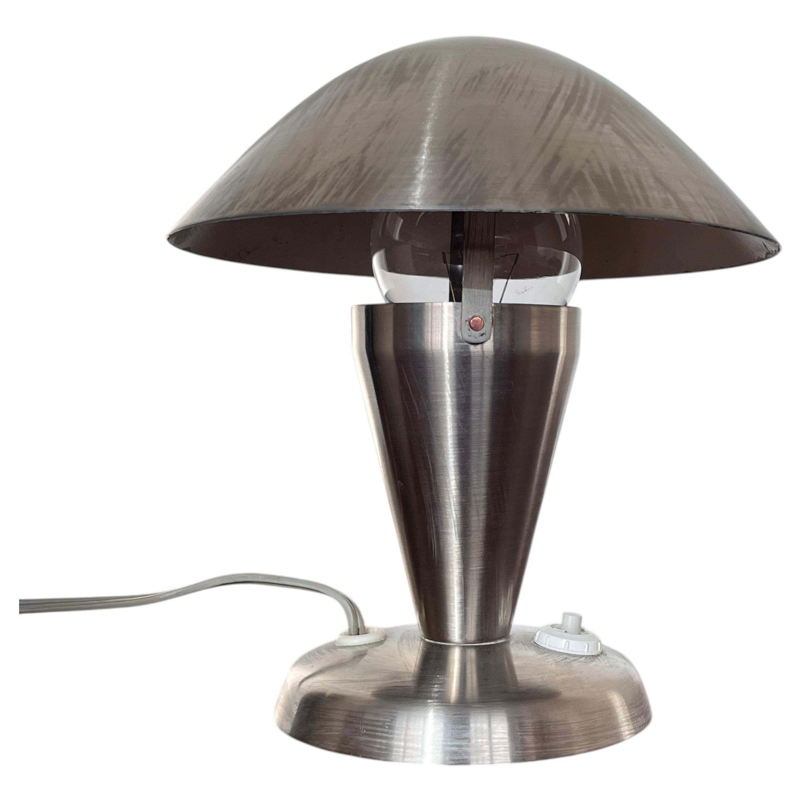 Paar Bauhaus-stijl verstelbare tafellampen, jaren 1940, Tsjecho-Slowakije