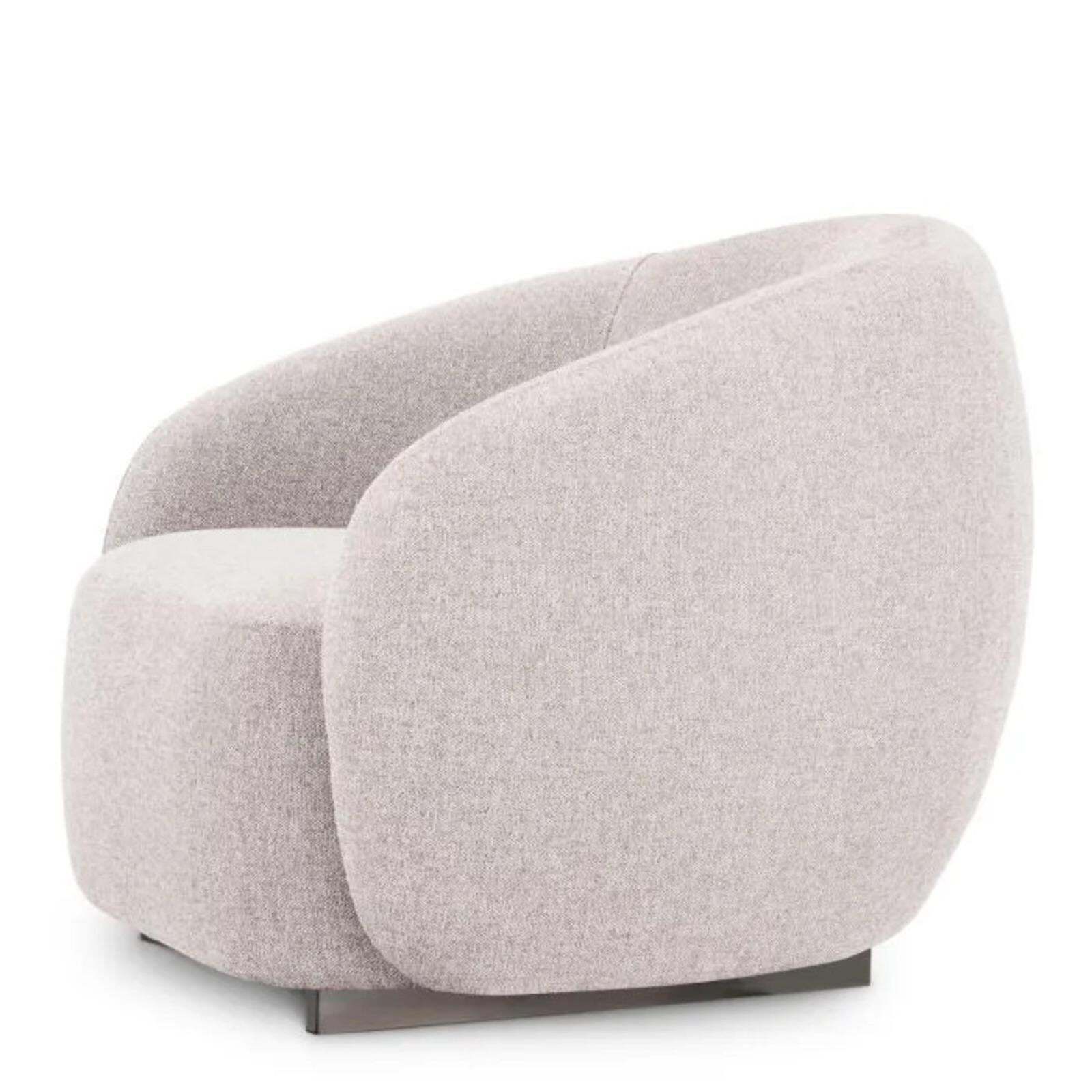 Pair Of Contemporary Outdoor Armchair Mauritius Light Grey Acrylic photo Garden Furniture