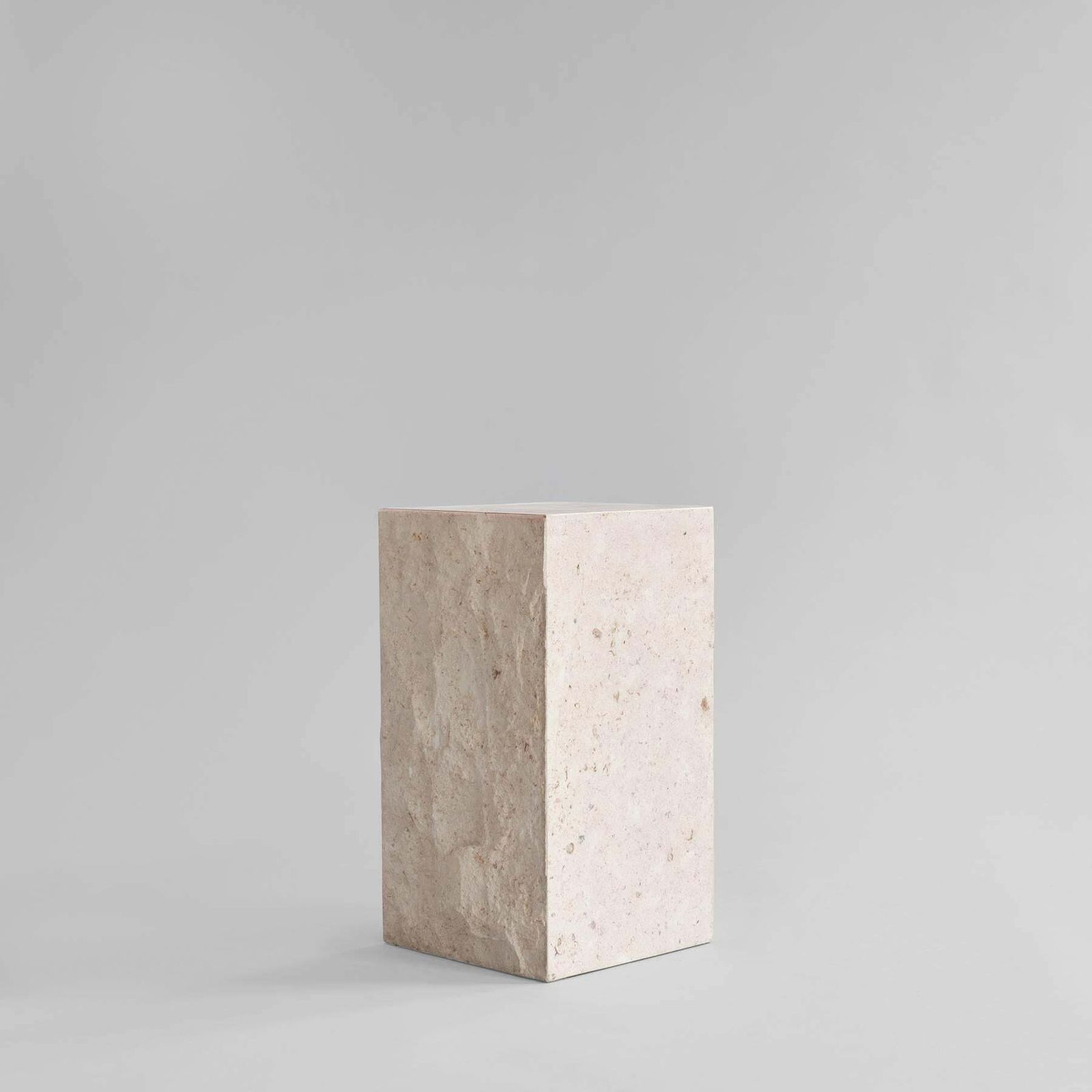 Podium Medio Limestone In Limestone Contemporary Brutalist Style photo for sale