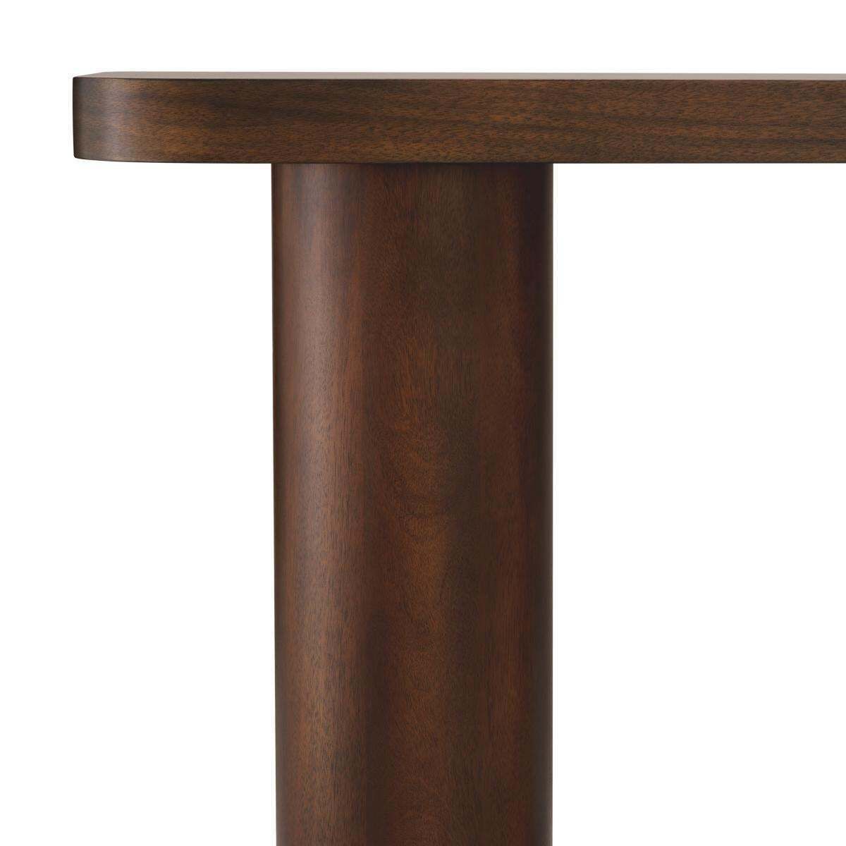 Console Table In Okoume Veneer And Column Legs photo for sale