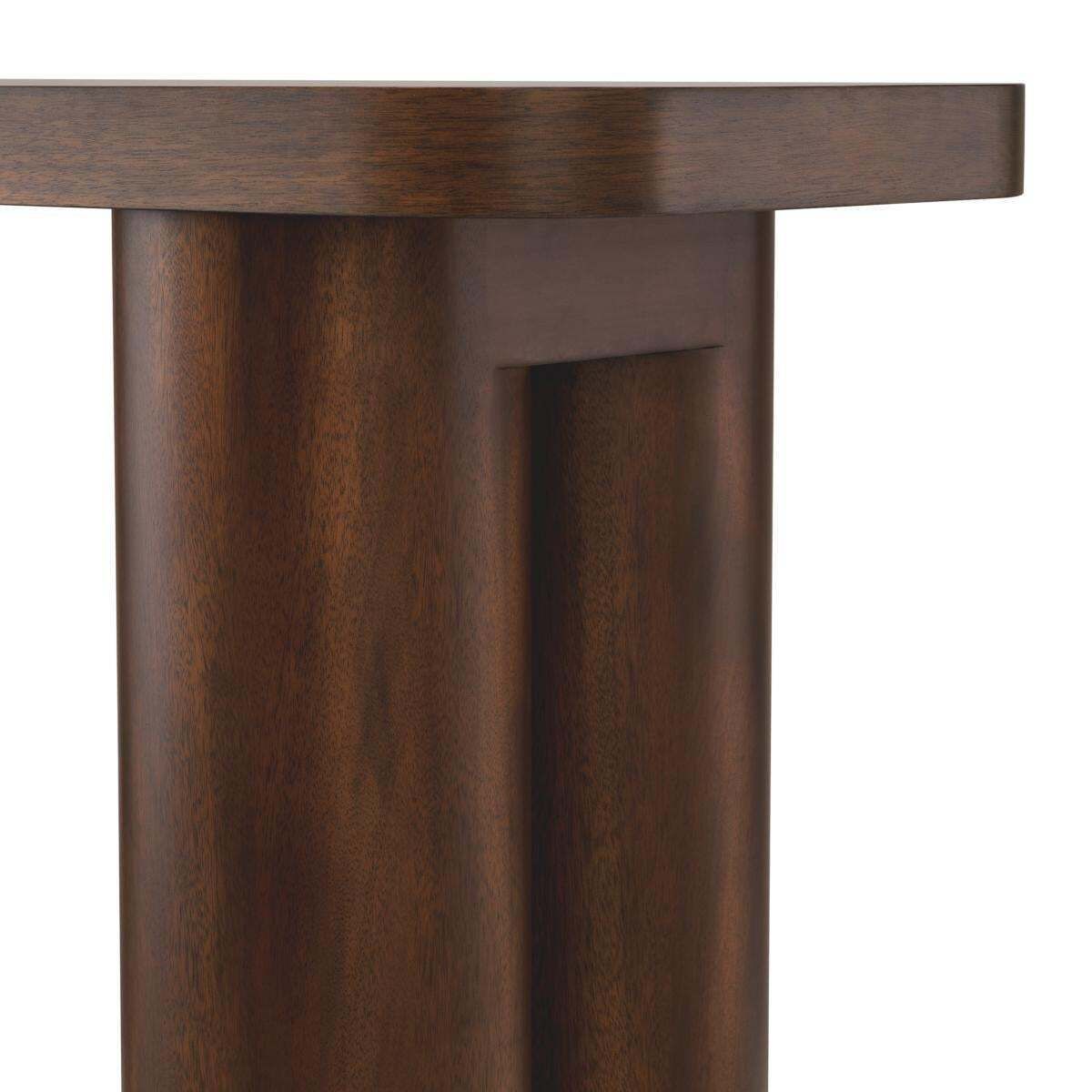 Console Table In Okoume Veneer And Column Legs photo Furniture