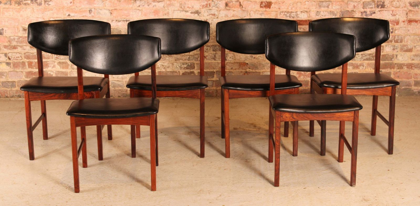 Set Of 6 Danish Mid Century Rosewood Dining Chairs, Circa 1960s photo furniture