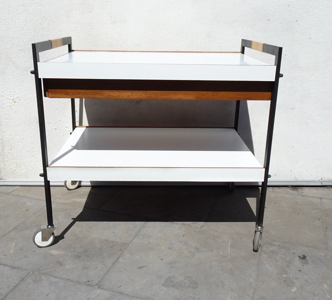 Minimalist Austrian Bar Cart Attributed To Carl Auböck, 1960 photo furniture