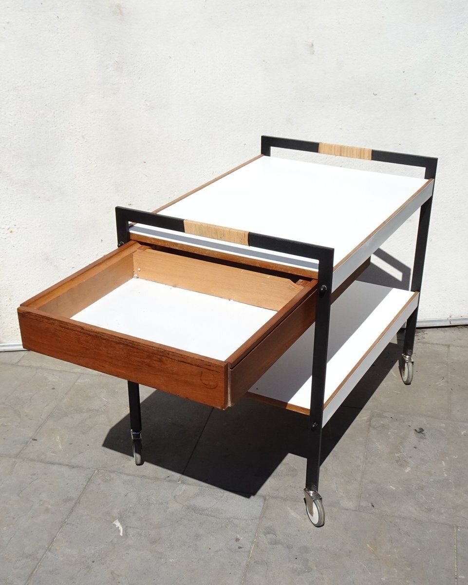 2335.0 Minimalist Austrian Bar Cart Attributed To Carl Auböck, 1960 photo