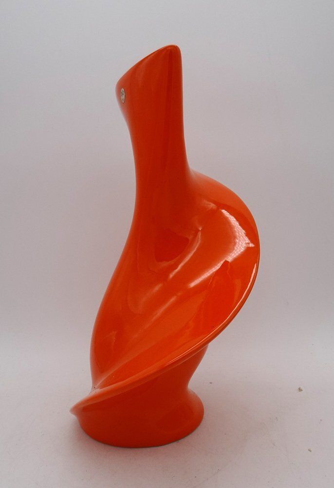 Space Age Orange Swirl Sc3 Ceramic Vase, Italy, 1970s photo buy