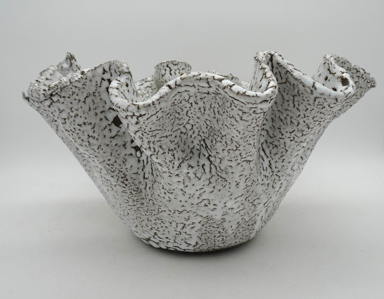 Large Ceramic Handkerchief Centerpiece In The Style Of Vallauris, 1970s photo vinterior