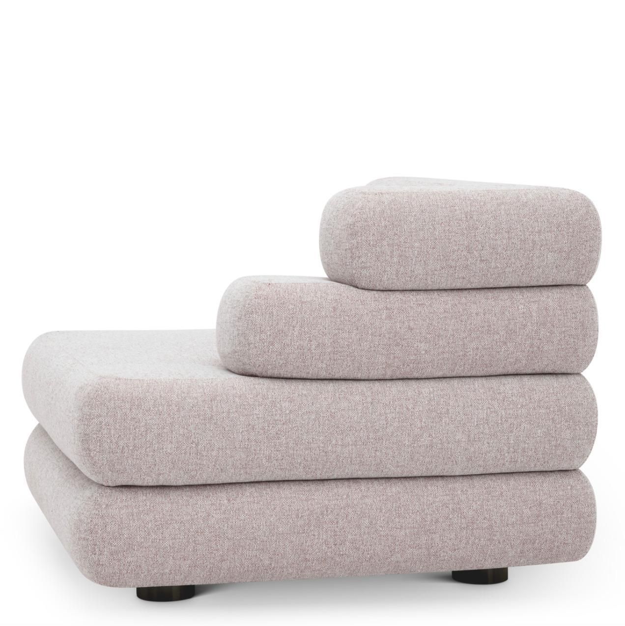 Outdoor Modular Sofa Right Module Mauritius Light Grey photo 2555.0