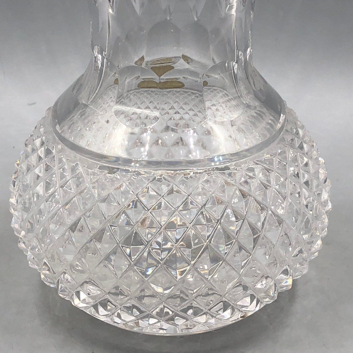 Home Decor Ornamental Vase In High Lead Crystal With Gilt Etching From Glashütte Klokotschnik, Germany, 1960s photo