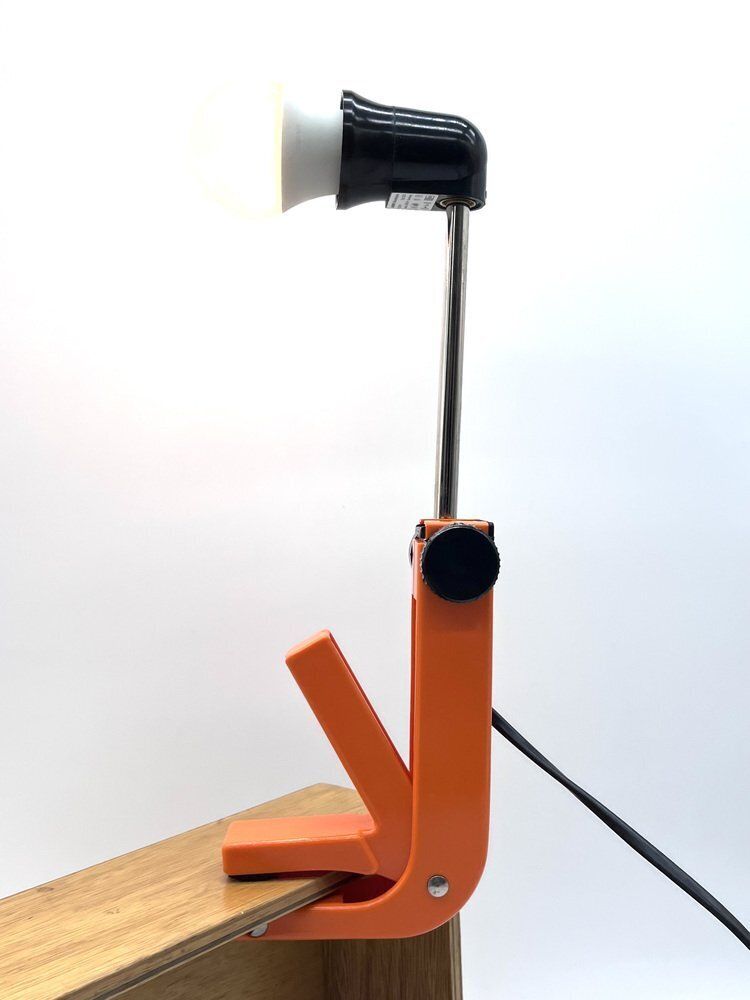 Vintage Space Age Model 2323 Clamp Lamp By Revue, 1970s photo Lighting
