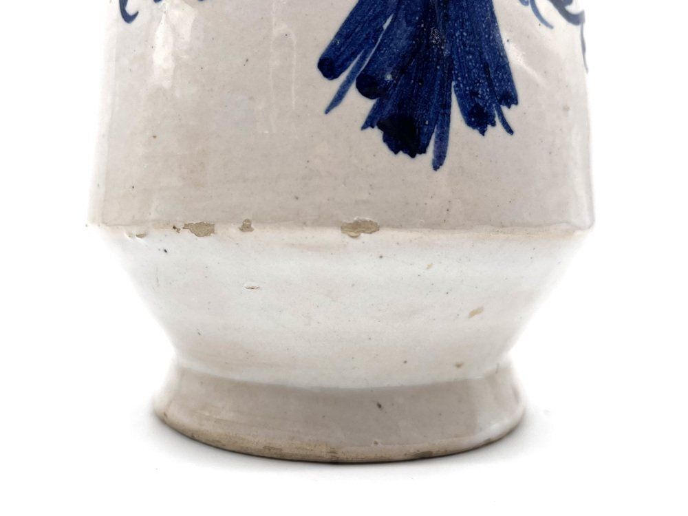 Antique Historicism Majolica Apothecary Vase, Faenza, Italy, 1900s photo for sale