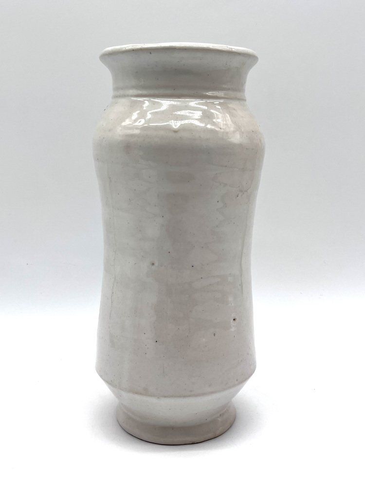 Antique Historicism Majolica Apothecary Vase, Faenza, Italy, 1900s photo vinterior