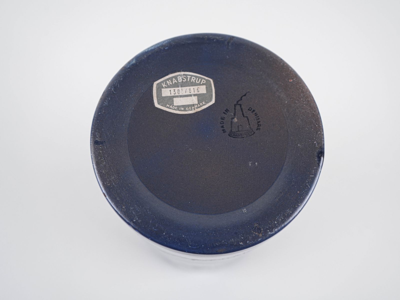 Cilindrische vaas, Deens design, jaren 1970, geproduceerd door Knabstrup photo 359.0