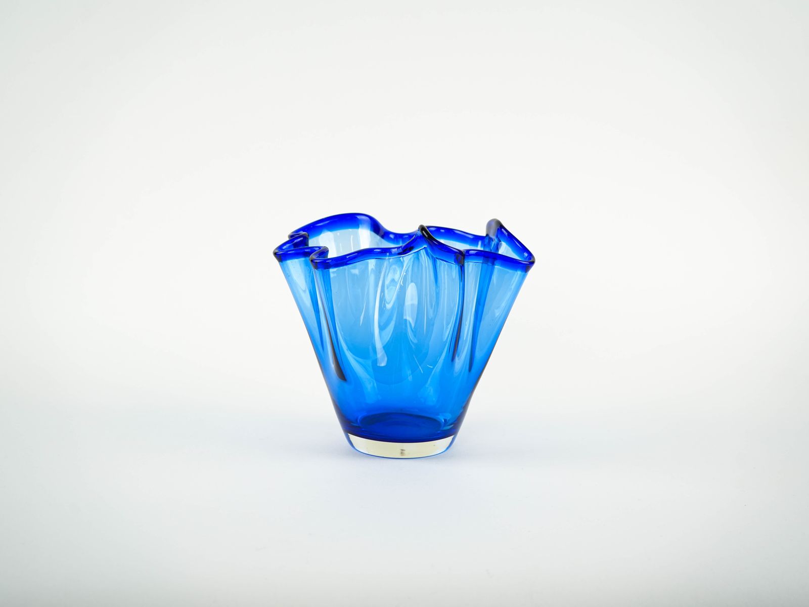 Kobaltblauwe Tulpenvaas, Deens Design, Jaren 1970, Made In Denmark photo for sale