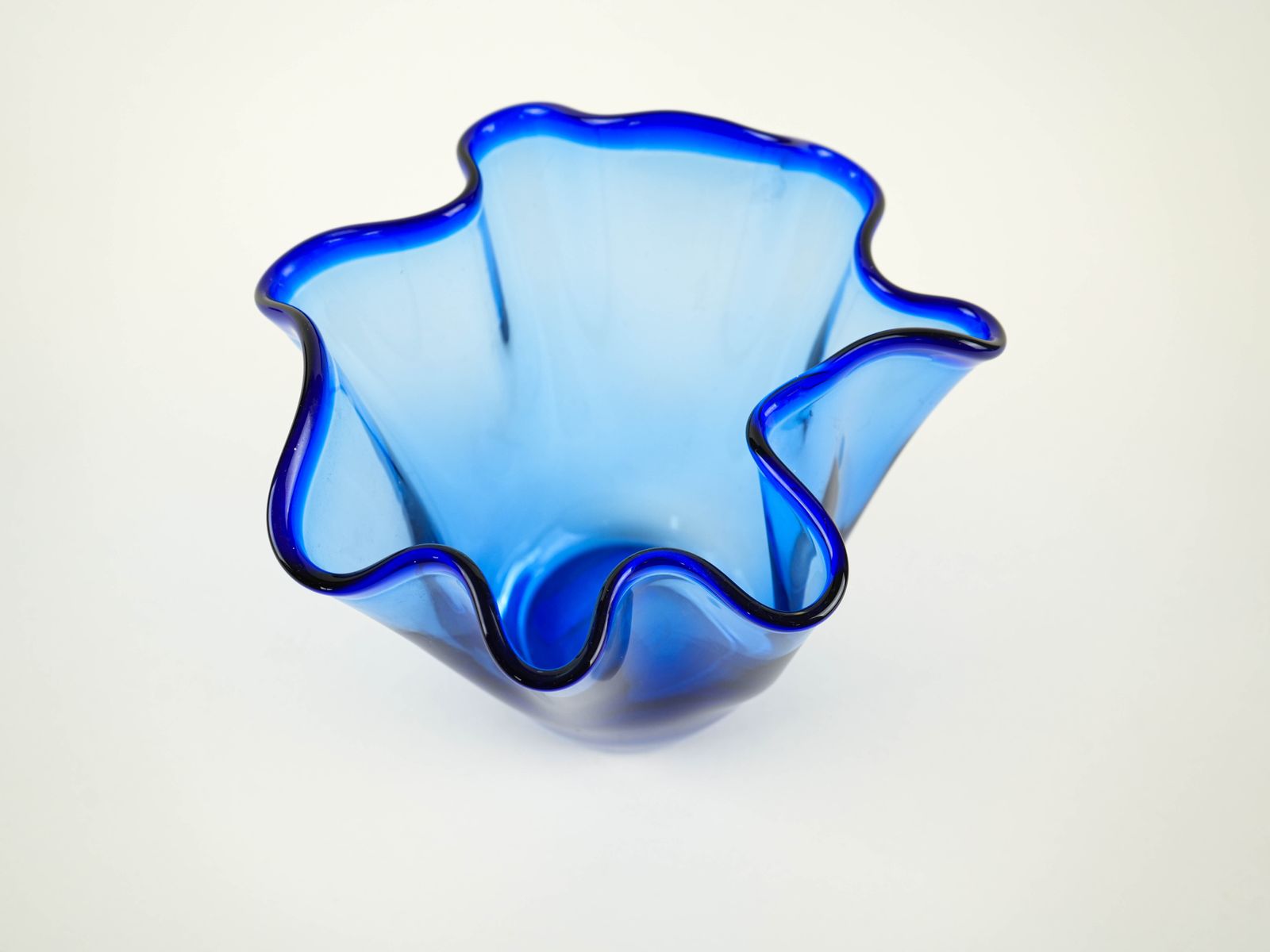 Cobalt Blue Tulip Vase, Danish Design, 1970s, Made In Denmark photo 329.0