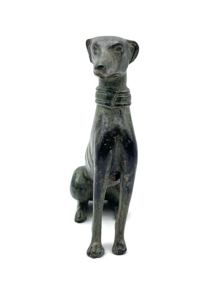 photo buy Art Deco Bronze Greyhound Sculptures By Jules Edmond Masson, France, 1930