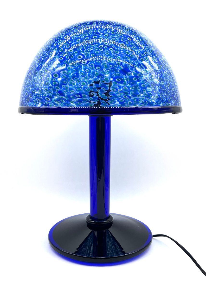Neverrino Mushroom Lamps In Murrini Glass By Gae Aulenti For Vistosi, 1960s, Set Of 2 photo furniture