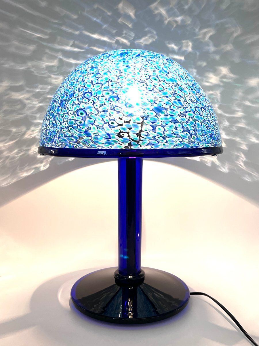 photo vinterior Neverrino Mushroom Lamps In Murrini Glass By Gae Aulenti For Vistosi, 1960s, Set Of 2