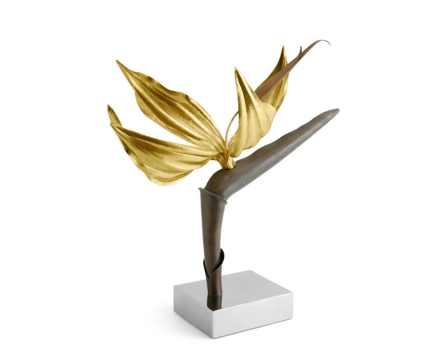 Bird Of Paradise Sculpture Limited Edition In Brass And Steel photo 2402.0