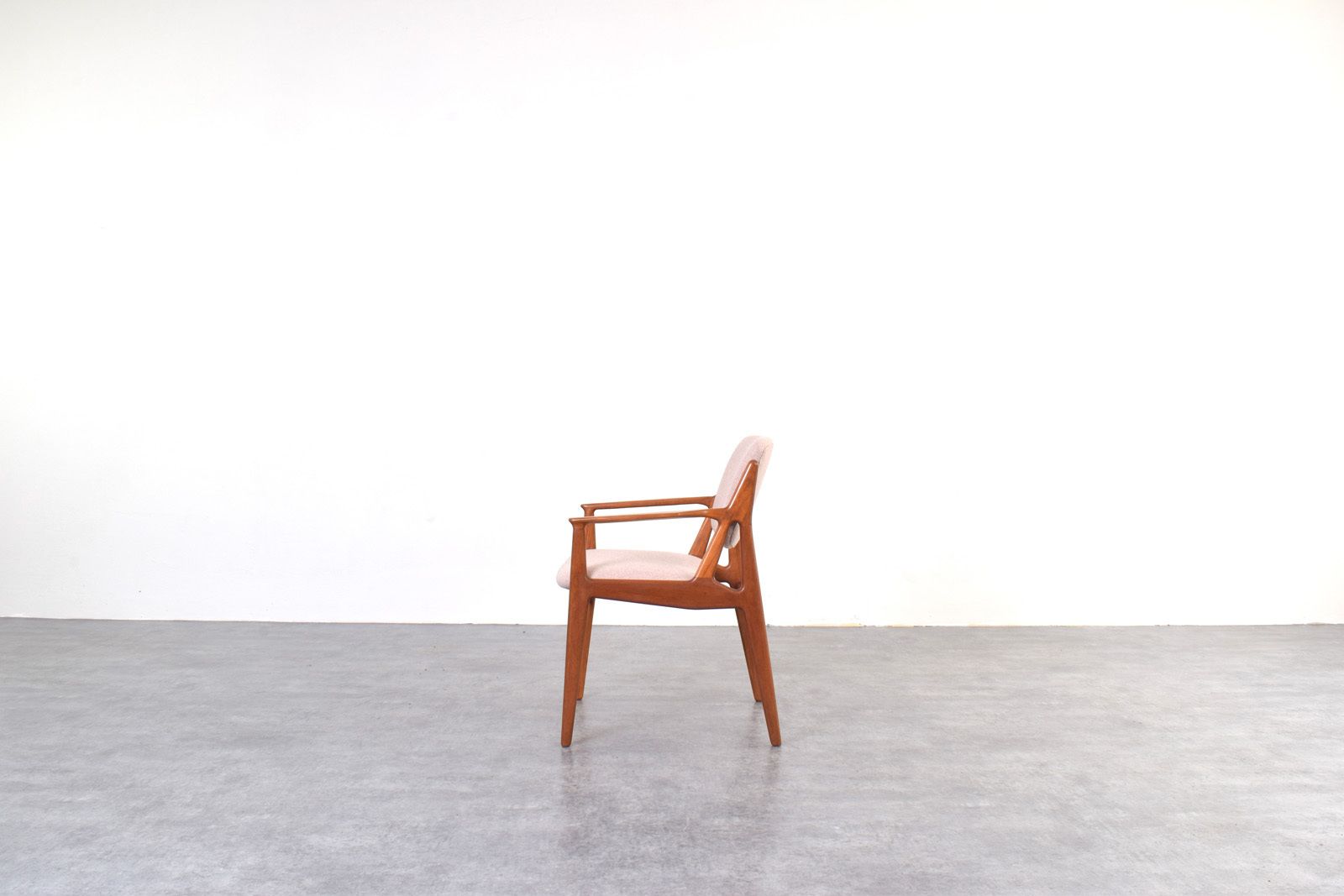 Mid Century Teak & Wool Ella Armchair By Arne Vodder For Vamo Sønderborg, 1960s. photo Furniture